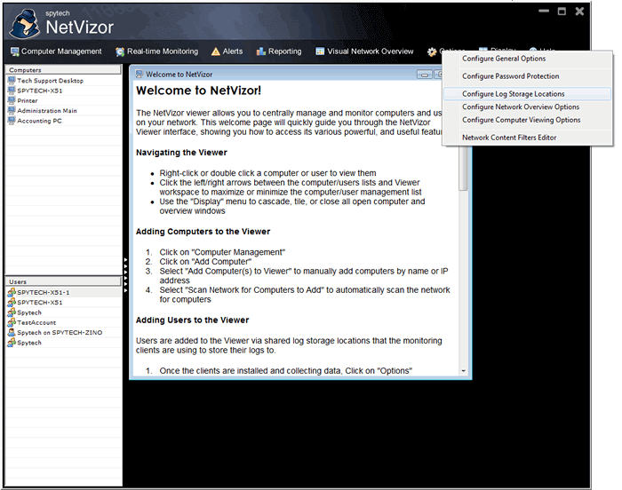 Spytech NetVizor installation