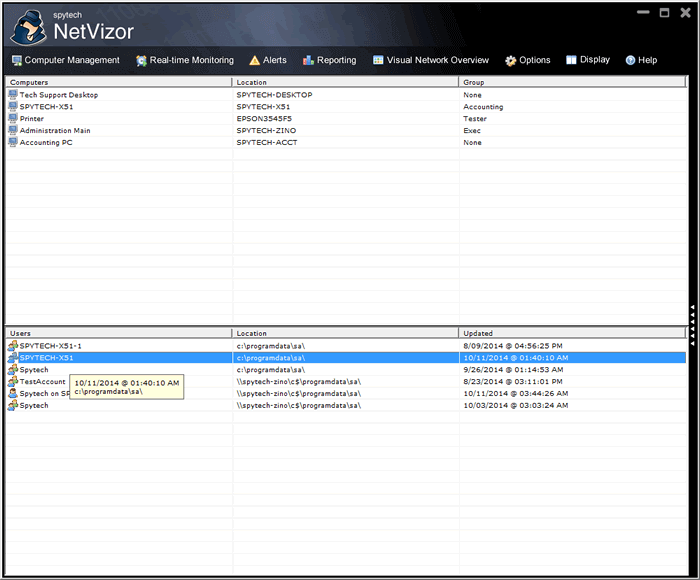 Spytech NetVizor installation